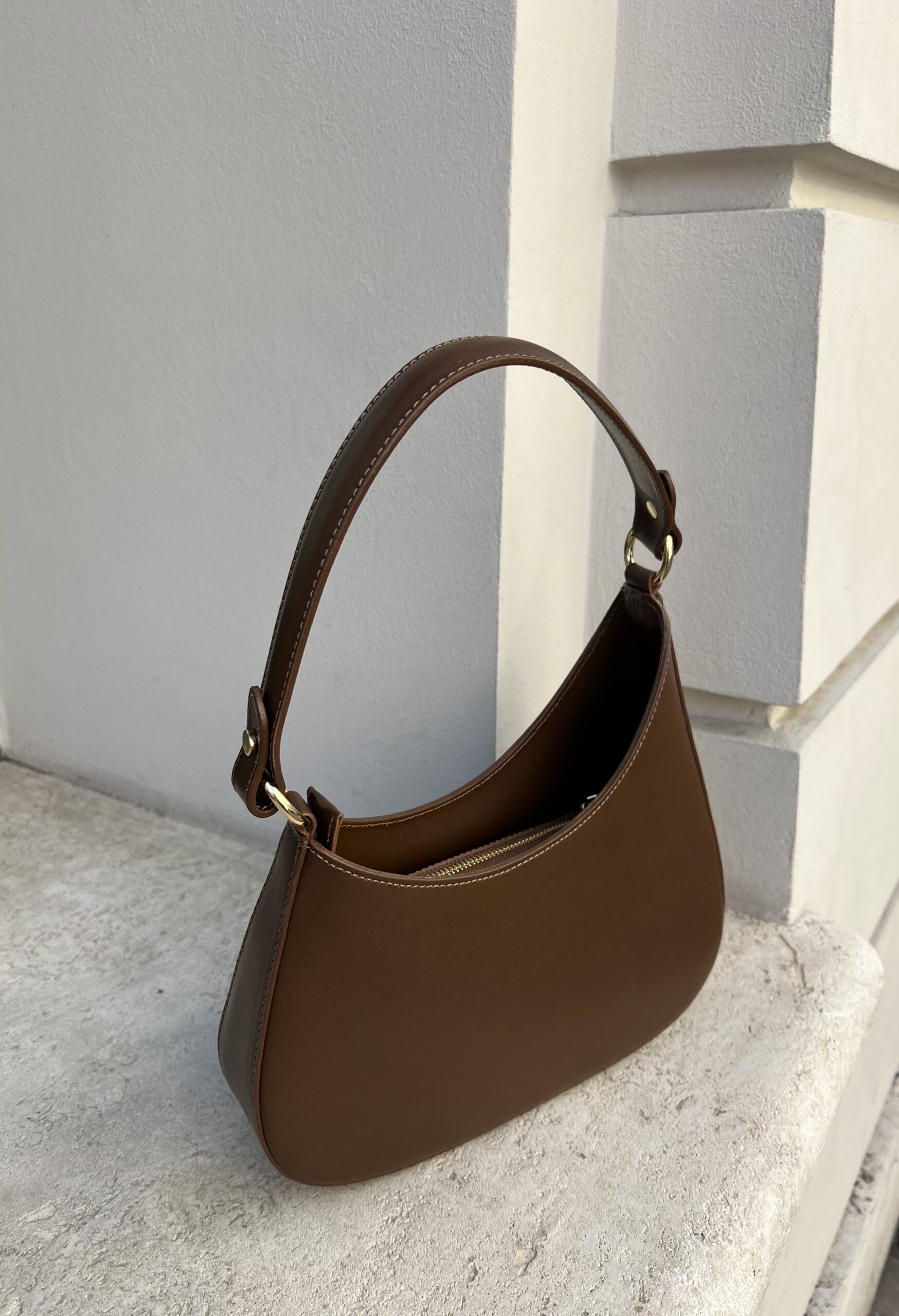 Torebka Luna - czekoladowa TOREBKA WYPRZEDANA - obrazek 2