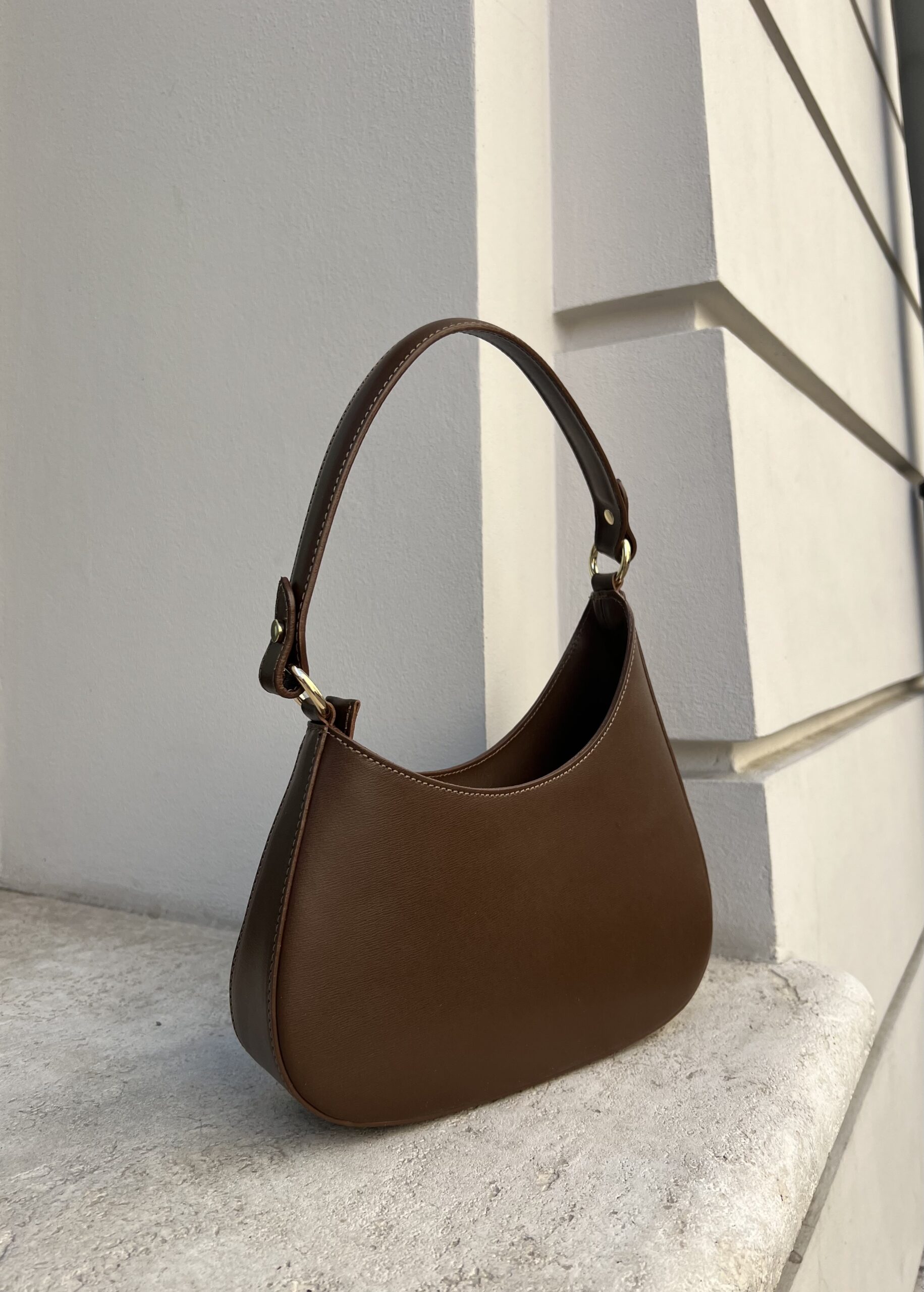 Torebka Luna - czekoladowa TOREBKA WYPRZEDANA - obrazek 3