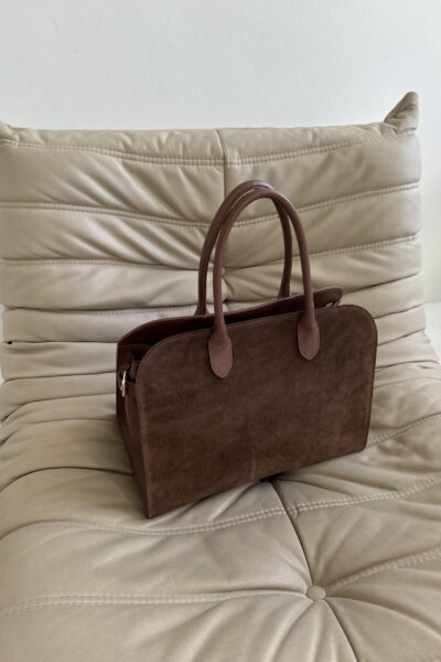 unnamed-6 Torebka Rosie - czekoladowa zamszowa