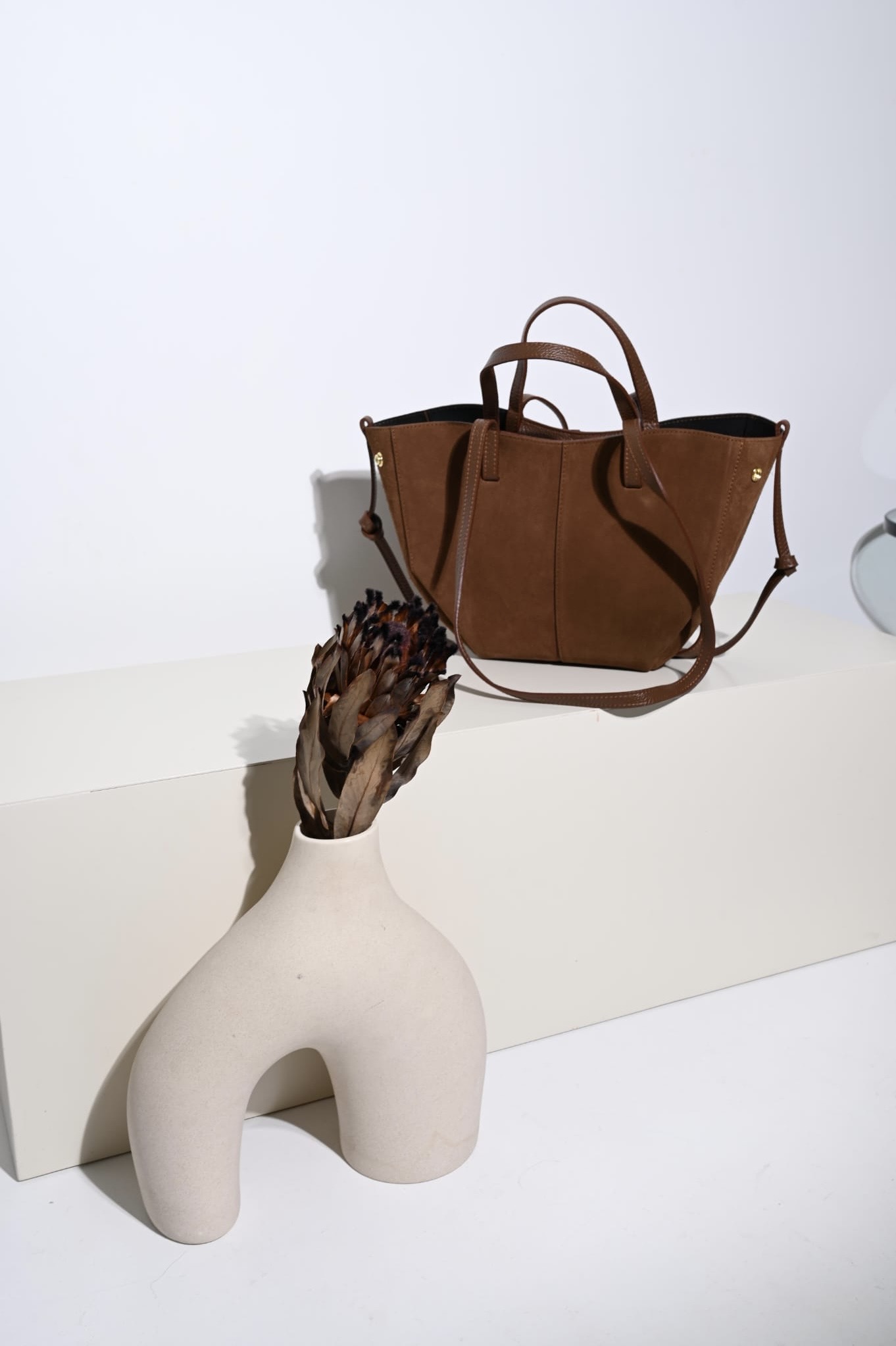 Torebka Penelope - czekoladowa zamszowa - obrazek 2