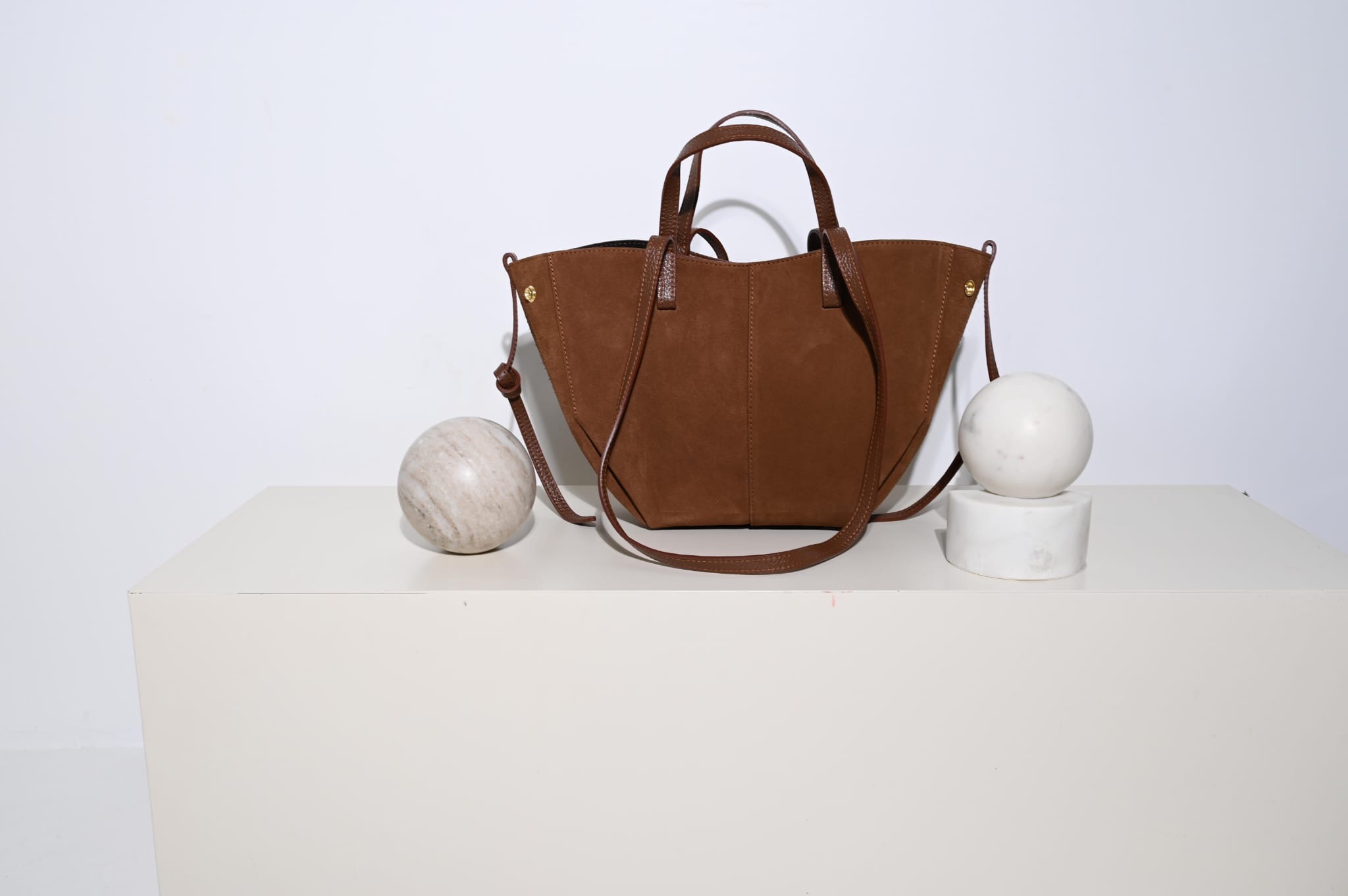 Torebka Penelope - czekoladowa zamszowa - obrazek 3