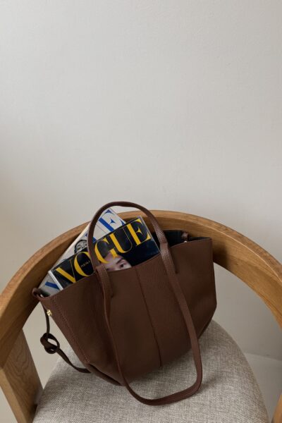 IMG_3835 Torebka Penelope - czekoladowa skórzana