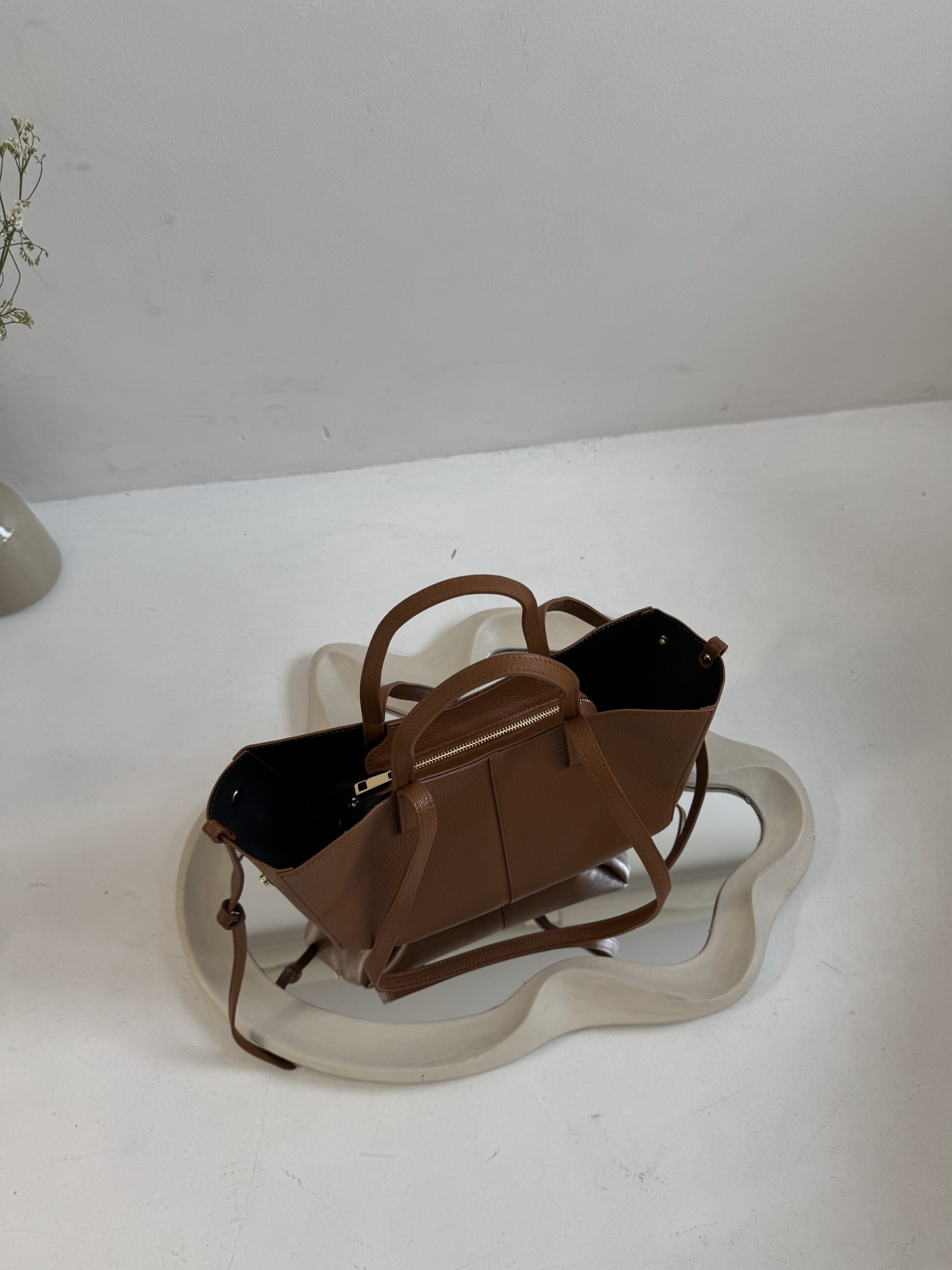 Torebka Penelope - camel skórzana - obrazek 2