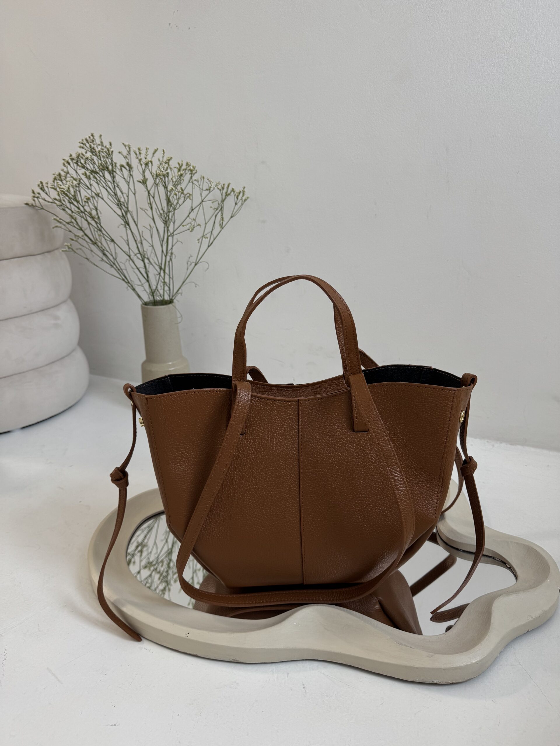 Torebka Penelope - camel skórzana