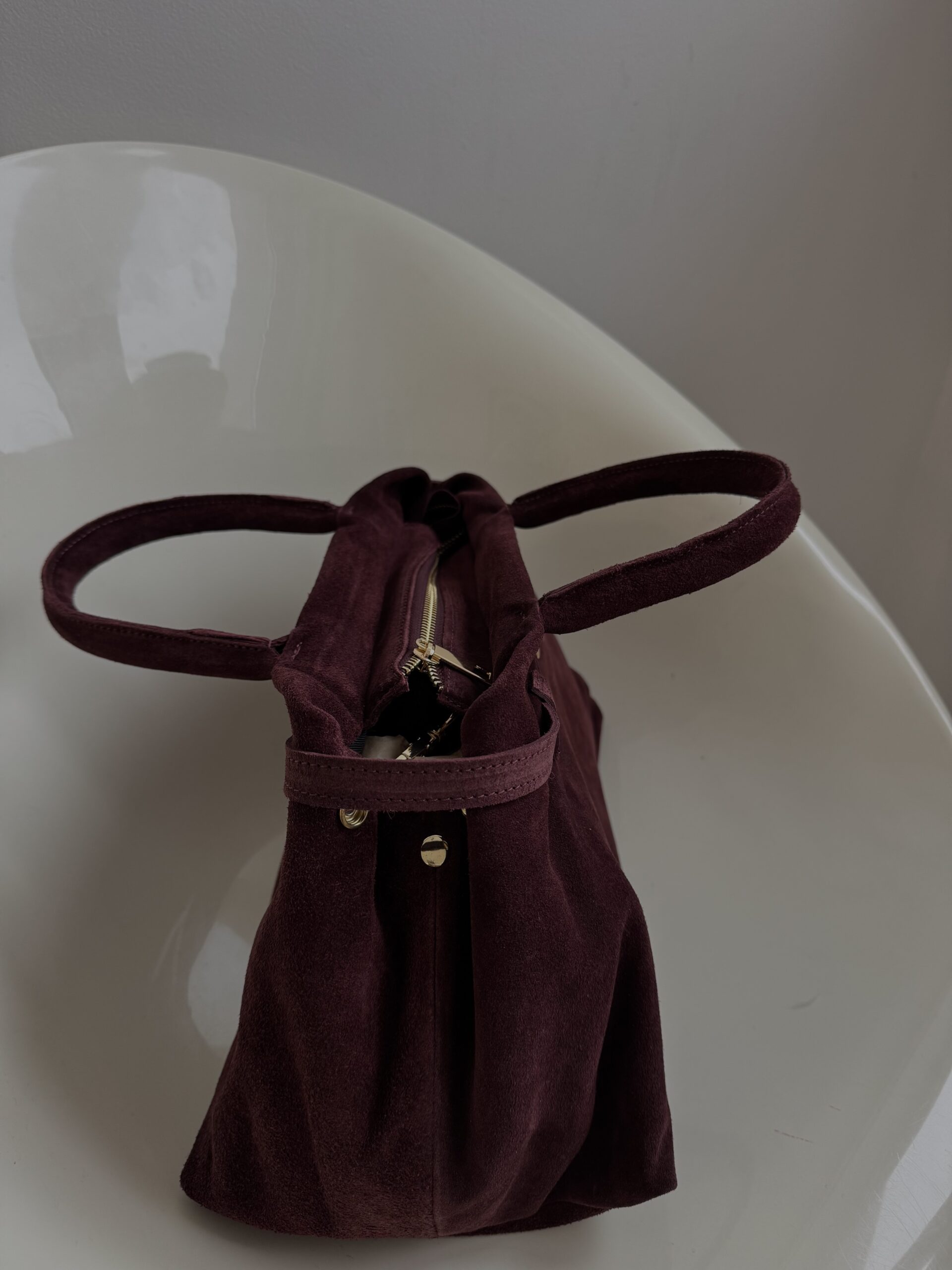 Torebka Bridget - bordowa WYPRZEDANA - obrazek 3