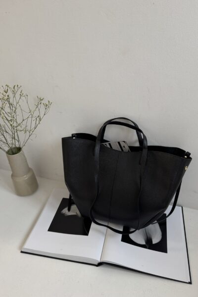 IMG_3891 Torebka Penelope - czarna skórzana duża