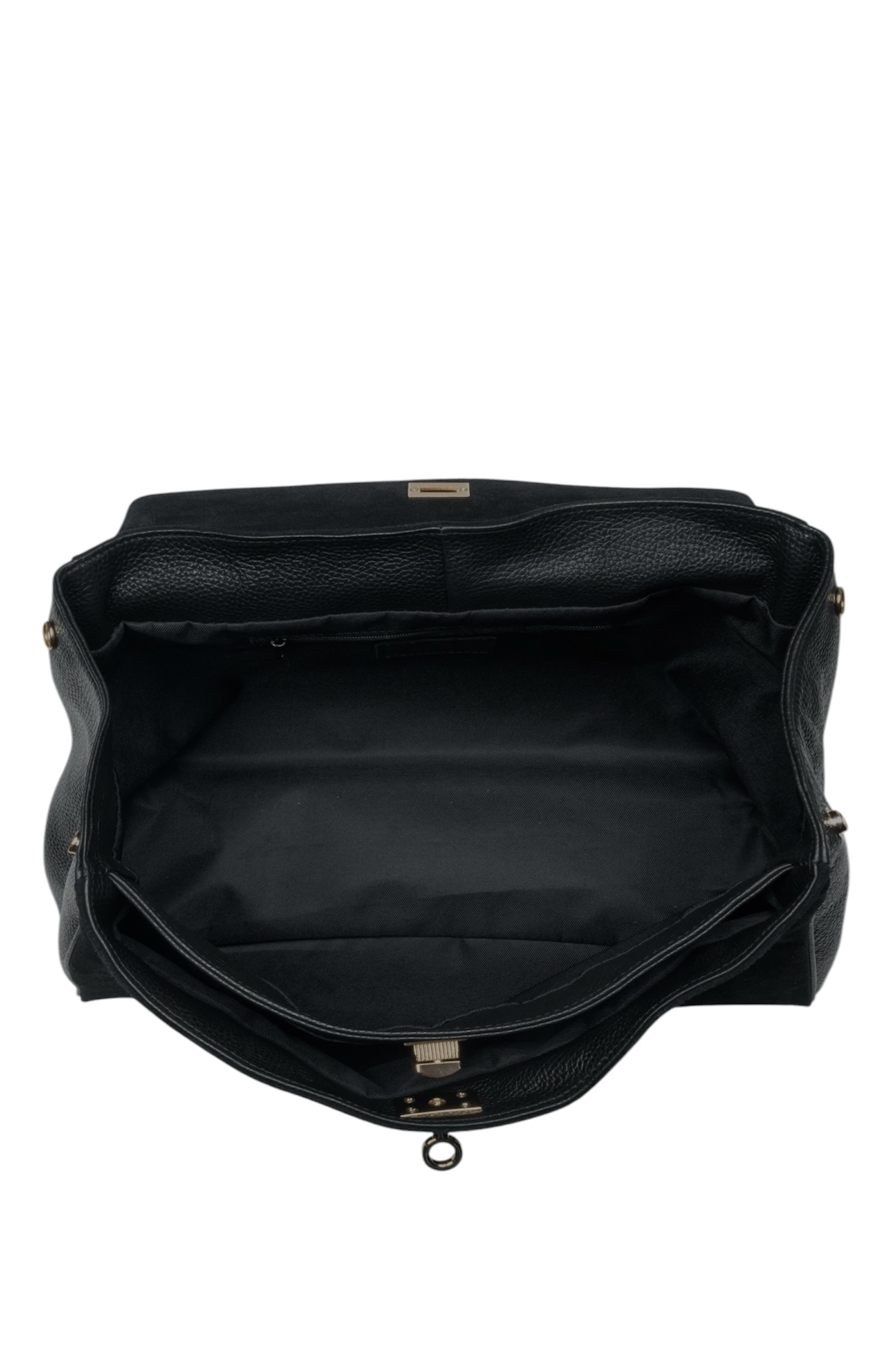 Torebka Bianca - czarna zamszowa - obrazek 3