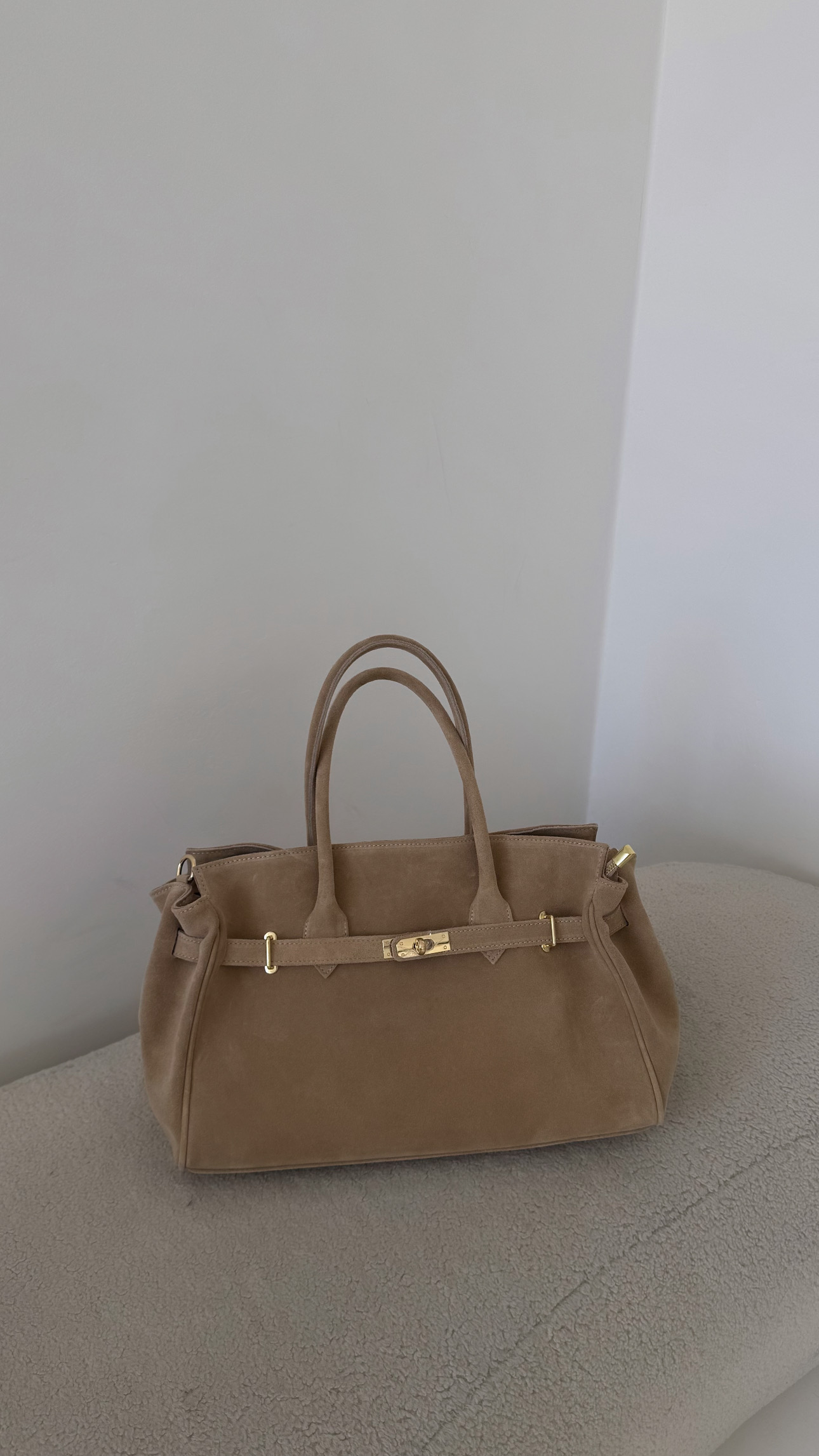 Torebka Carla - beige zamszowa