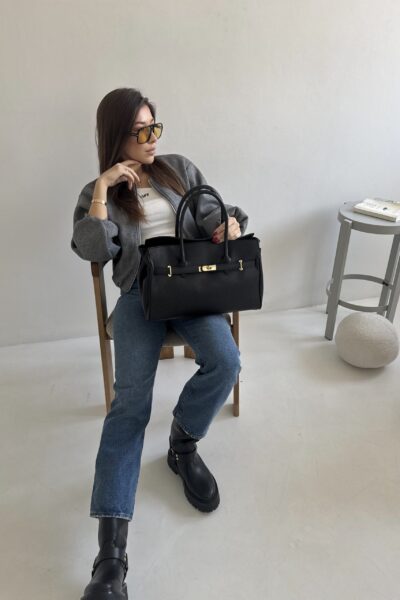 IMG_7538 Torebka Carla - czarna skórzana