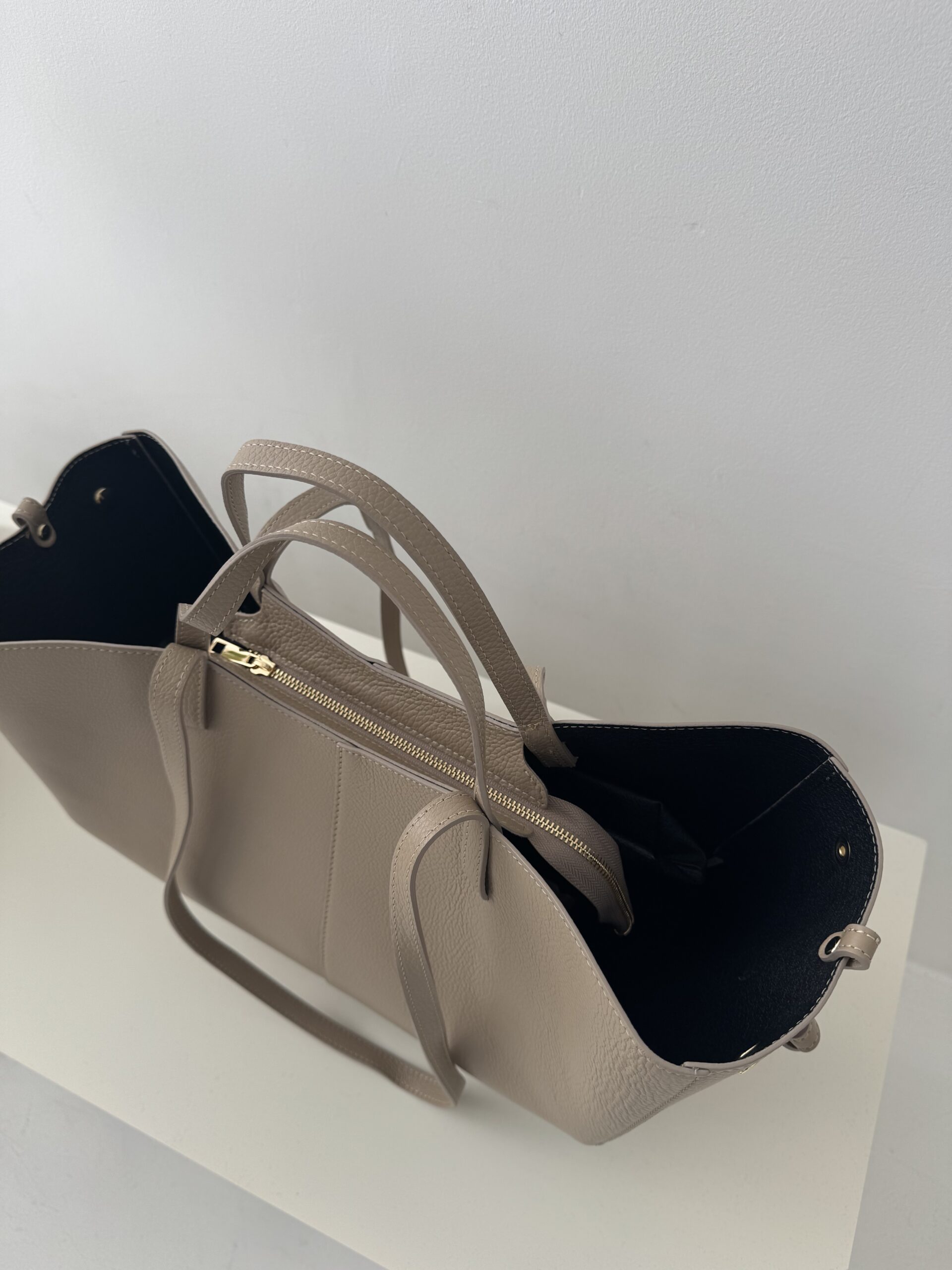 Torebka Penelope - taupe duża skórzana - obrazek 4