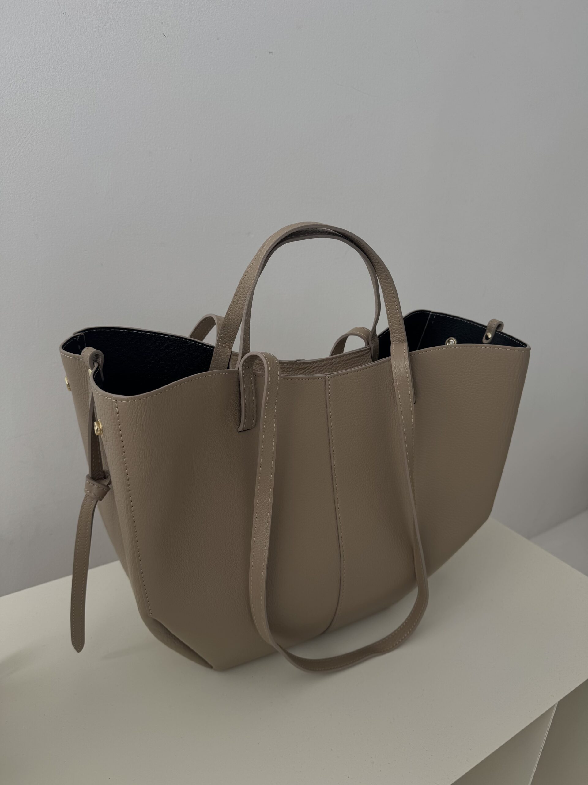 Torebka Penelope - taupe duża skórzana - obrazek 2