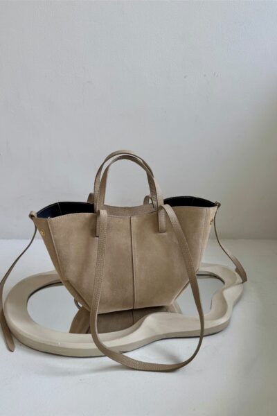 Torebka Penelope - ecru zamszowa