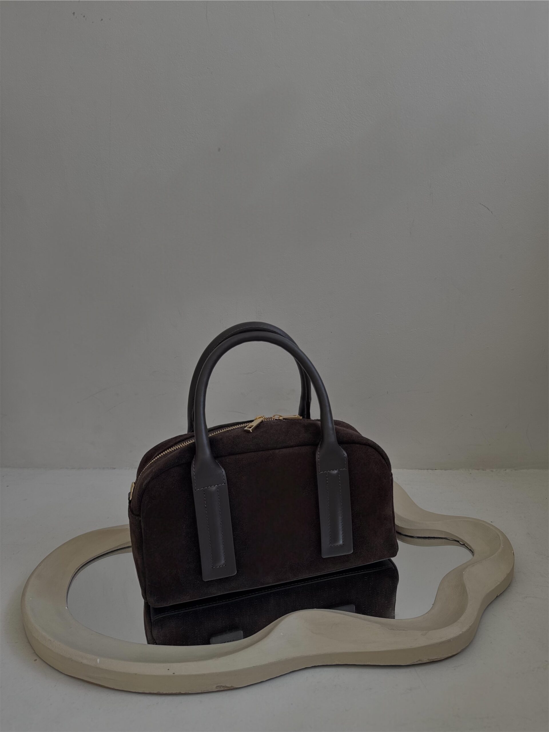 Torebka Emma - zamszowa czekoladowa