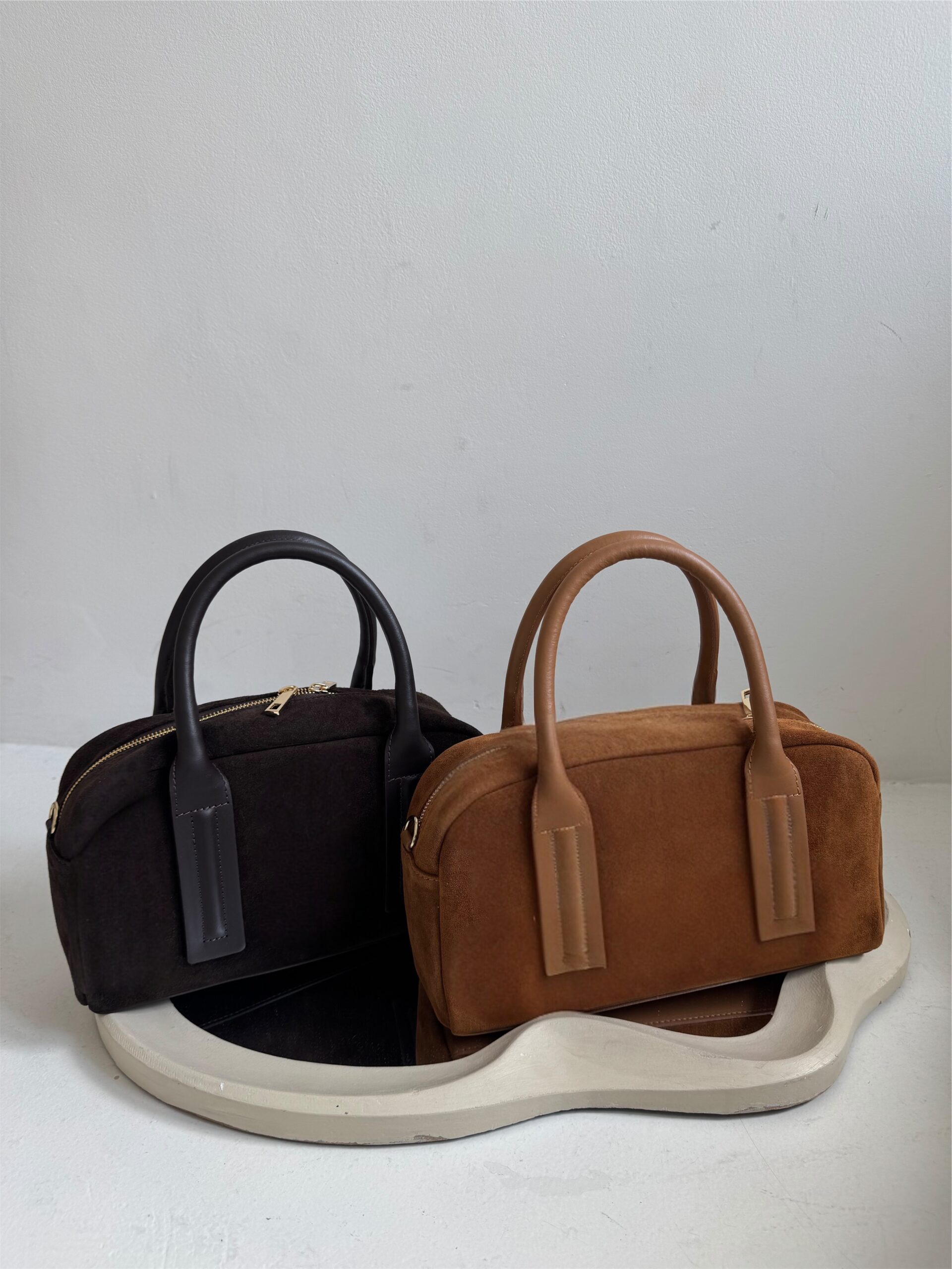 Torebka Emma - zamszowa czekoladowa - obrazek 2