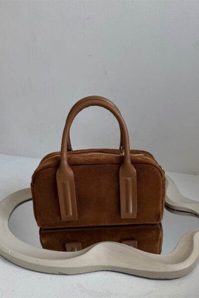 Torebka Emma - zamszowa camel